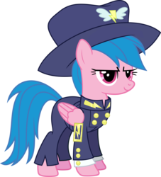 Size: 10212x11229 | Tagged: safe, artist:bluethunder66, firefly, general firefly, g1, g4, testing testing 1-2-3, absurd resolution, ancient wonderbolts uniform, female, g1 to g4, generation leap, solo