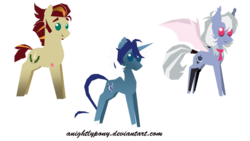 Size: 1024x576 | Tagged: safe, artist:anightlypony, oc, oc only, pony, female, male, mare, stallion