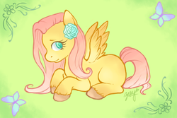 Size: 576x384 | Tagged: safe, artist:zestytrolls, fluttershy, g4, female, solo