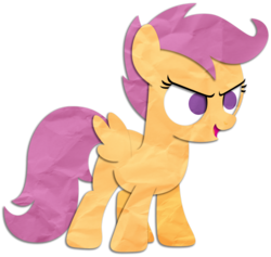 Size: 950x900 | Tagged: safe, artist:narflarg, scootaloo, pegasus, pony, g4, female, filly, foal, simple background, solo, transparent background