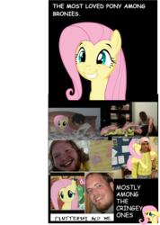 Size: 1042x1465 | Tagged: safe, fluttershy, g4, brony, irl, metalgriffen69, mirceakitsune, op is trying to start shit, photo, ponies in real life