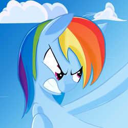 Size: 1000x1000 | Tagged: safe, artist:january3rd, rainbow dash, g4, female, solo