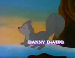 Size: 416x320 | Tagged: safe, screencap, squirrel, g1, my little pony: the movie (g1), animal, credits, danny devito