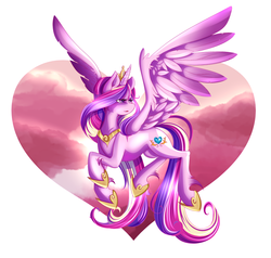 Size: 800x761 | Tagged: safe, artist:rubyrue, princess cadance, g4, female, solo