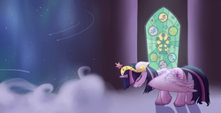 Size: 1280x657 | Tagged: safe, artist:mattatatta, twilight sparkle, alicorn, pony, g4, big crown thingy, destiny: a tale of unicorn wings, female, mare, solo, twilight sparkle (alicorn)