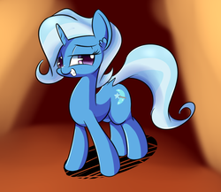 Size: 1280x1109 | Tagged: safe, artist:madacon, trixie, pony, unicorn, g4, ear fluff, female, grin, mare, solo