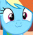 Size: 573x594 | Tagged: safe, artist:lil miss jay, edit, edited screencap, screencap, rainbow dash, pegasus, pony, g4, my little pony: friendship is magic, season 4, testing testing 1-2-3, :3, blue coat, blue fur, blue pony, cropped, cute, dashabetes, faic, female, happy, magenta eyes, mare, multicolored hair, multicolored mane, rainbow cat, rainbow dash is best facemaker, rainbow hair, smiling, solo, wide eyes