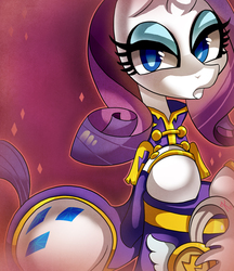 Size: 804x929 | Tagged: safe, artist:kaliptro, rarity, g4, testing testing 1-2-3, ancient wonderbolts uniform, female, sgt. rarity, solo