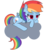 Size: 316x358 | Tagged: safe, artist:zap-appies, rainbow dash, g4, female, solo