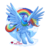 Size: 857x931 | Tagged: safe, artist:ladypixelheart, rainbow dash, pegasus, pony, g4, cloud, cloudy, female, flying, rainbow, simple background, solo, transparent background