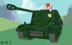 Size: 3000x1900 | Tagged: safe, artist:talefox, marder ii, solo, tank (vehicle)