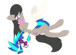 Size: 1403x1020 | Tagged: safe, artist:thelunarmage, dj pon-3, octavia melody, vinyl scratch, earth pony, pony, unicorn, g4, duo, female, lesbian, ship:scratchtavia, shipping, simple background, transparent background