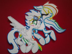 Size: 1024x768 | Tagged: safe, artist:swirlyquill, rainbow dash, soarin', g4, female, male, paper, ship:soarindash, shipping, straight