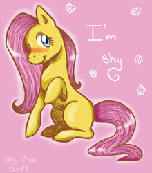 Size: 838x953 | Tagged: safe, artist:deadbunny16, fluttershy, earth pony, pony, g4, female, solo