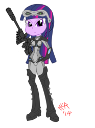 Size: 1432x1920 | Tagged: safe, artist:ekimelrico, twilight sparkle, equestria girls, g4, crossover, female, sarah kerrigan, solo, starcraft