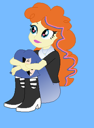 Size: 287x393 | Tagged: safe, artist:berrypunchrules, golden hazel, equestria girls, g4, my little pony equestria girls: rainbow rocks, background character, background human, base used, female, gradient, solo