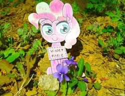 Size: 940x721 | Tagged: safe, artist:danadyu, pinkie pie, g4, female, jumped-out-pinkieanswers, paper child, solo