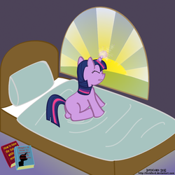 Size: 1000x1000 | Tagged: safe, artist:invidlord, twilight sparkle, g4, female, filly, solo, sun