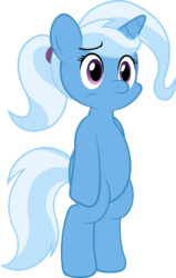 Size: 944x1486 | Tagged: safe, artist:zacatron94, trixie, pony, unicorn, g4, belly, bipedal, clone, confused, female, lula, simple background, solo, transparent background, vector