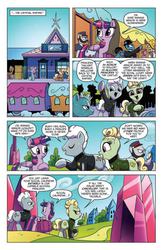 Size: 636x978 | Tagged: safe, idw, official comic, twilight sparkle, alicorn, crystal pony, pony, g4, spoiler:comic, spoiler:comicff4, atlantid, caryatid, comic, crystal empire, female, friendship express, graham chapman, idw advertisement, john cleese, mare, ministry of silly walks, monty python, monty python's flying circus, mystery science theater 3000, pearl forrester, preview, speech bubble, the idiot in society, tv's frank, twilight sparkle (alicorn), unnamed character, unnamed pony
