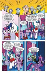 Size: 636x978 | Tagged: safe, idw, official comic, lexicon, shining armor, twilight sparkle, alicorn, crystal pony, pony, g4, spoiler:comic, spoiler:comicff4, charles carson, colored hooves, comic, crystal empire, downton abbey, dr. forrester, female, idw advertisement, luigi, male, mare, mystery science theater 3000, pearl forrester, ponified, preview, speech bubble, stallion, super mario bros., tv's frank, twilight sparkle (alicorn)
