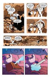 Size: 636x978 | Tagged: safe, artist:amy mebberson, idw, official comic, shining armor, twilight sparkle, alicorn, pony, g4, spoiler:comic, spoiler:comicff4, brother and sister, comic, female, filly, idw advertisement, male, mare, preview, sepia, siblings, speech bubble, teenager, twilight sparkle (alicorn), younger