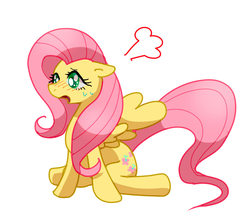 Size: 730x634 | Tagged: safe, artist:pppttt, fluttershy, g4, anatomically incorrect, blushing, female, incorrect leg anatomy, pixiv, solo
