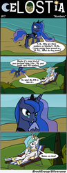 Size: 1300x3341 | Tagged: safe, artist:bredgroup, princess celestia, princess luna, comic:celostia, g4, comic, lost, translation