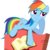 Size: 5789x5760 | Tagged: safe, artist:nero-narmeril, rainbow dash, pony, g4, absurd resolution, book, cute, dashabetes, female, simple background, solo, transparent background, vector