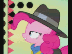 Size: 960x720 | Tagged: safe, screencap, pinkie pie, g4, season 4, testing testing 1-2-3, '90s, 4:3, 4:3 aspect ratio, animated, bling, clothes, dancing, female, hip hop, hoodie, music video, pose, profile, rap, rapper pie, solo
