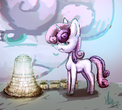 Size: 4582x4124 | Tagged: safe, artist:alumx, sweetie belle, g4, absurd resolution, female, solo, sugarcube, zoom layer