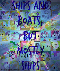 Size: 1025x1205 | Tagged: safe, applejack, fluttershy, pinkie pie, rainbow dash, rarity, spike, twilight sparkle, g4, collaboration, fanfic, female, fimfiction, lesbian, male, mane seven, mane six, ship:applespike, shipping, straight