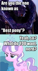 Size: 432x806 | Tagged: safe, diamond tiara, g4, babylon 5, best pony, crossover, image macro, meme, this can only end well, ulkesh, vorlon