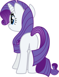 Size: 4998x6500 | Tagged: safe, artist:theshadowstone, rarity, pony, unicorn, g4, absurd resolution, butt, featureless crotch, female, mare, plot, simple background, solo, transparent background