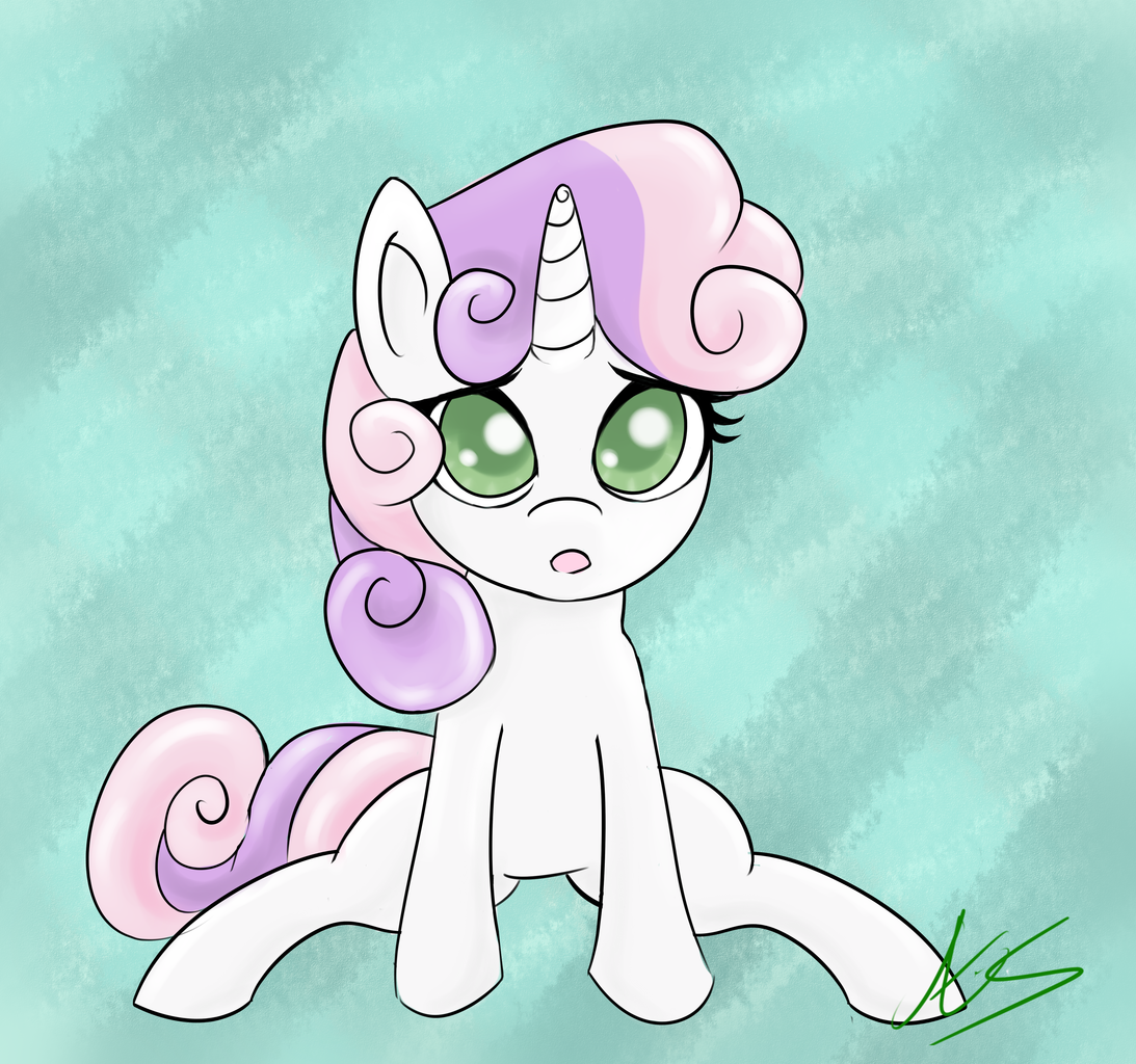 Sweetie Belle Thinking