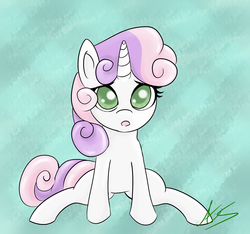 Size: 3780x3540 | Tagged: safe, artist:amaranthialunaris, sweetie belle, g4, :o, cute, female, high res, looking at you, sad, solo