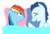 Size: 533x363 | Tagged: safe, artist:kucolkucolika, rainbow dash, soarin', g4, female, male, ship:soarindash, shipping, straight