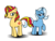 Size: 485x369 | Tagged: safe, artist:shadoweco, sunset shimmer, trixie, pony, unicorn, g4, duo, duo female, female, mare, simple background, transparent background