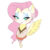 Size: 1024x1024 | Tagged: safe, artist:grandifloru, fluttershy, pegasus, pony, g4, alternate hairstyle, female, geisha, makeup, portrait, simple background, solo, transparent background, wip