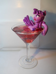 Size: 3240x4320 | Tagged: safe, artist:earthenpony, berry punch, berryshine, earth pony, pony, g4, cocktail, cup of pony, irl, photo, sculpture, solo