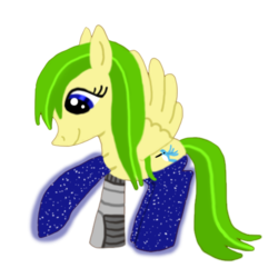 Size: 512x512 | Tagged: safe, artist:asksock-n-socks, oc, oc only, oc:gold star, cyborg, pegasus, pony, clothes, simple background, socks, solo