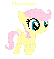 Size: 217x237 | Tagged: safe, artist:berrypunchrules, fluttershy, g4, 5-year-old, base used, cute, female, filly, solo, younger