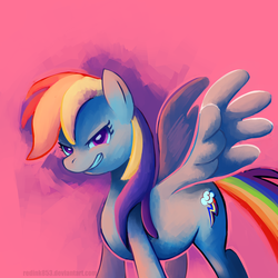 Size: 2000x2000 | Tagged: safe, artist:redink853, rainbow dash, pegasus, pony, g4, female, high res, solo