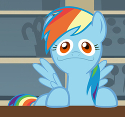 Size: 534x500 | Tagged: safe, rainbow dash, g4, daruma, face swap, female, solo