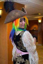 Size: 640x960 | Tagged: safe, artist:magyktrix, rainbow dash, human, g4, cosplay, irl, irl human, photo, photography, pirate dash, solo