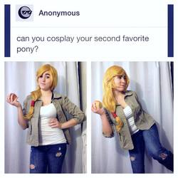 Size: 960x960 | Tagged: safe, artist:magyktrix, applejack, human, g4, cosplay, irl, irl human, photo, photography, solo