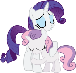 Size: 6000x5742 | Tagged: safe, artist:incognito-i, rarity, sweetie belle, pony, unicorn, for whom the sweetie belle toils, g4, absurd resolution, belle sisters, best sisters, duo, duo female, female, filly, foal, mare, siblings, simple background, sisters, sweetielove, transparent background, vector