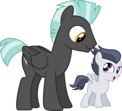 Size: 8682x7920 | Tagged: safe, artist:chainchomp2 edits, artist:djdavid98, rumble, thunderlane, pony, g4, inspiration manifestation, .ai available, .svg available, absurd resolution, brothers, group, siblings, simple background, transparent background, vector