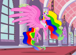 Size: 2891x2074 | Tagged: safe, artist:grievousfan, oc, oc only, alicorn, pony, alicorn oc, donut steel, high res, i for one welcome our new oc overlord, parody, recolor, solo