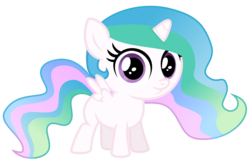 Size: 6000x3900 | Tagged: safe, artist:magister39, princess celestia, alicorn, pony, g4, 5-year-old, cewestia, cute, cutelestia, female, filly, simple background, solo, transparent background, vector
